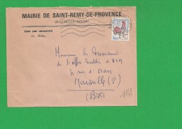 LETTRE BOUCHES DU RHONE SAINT REMY DE PROVENCE Secap Ondulé Tad à Droite - 1961-....