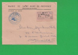 LETTRE BOUCHES DU RHONE SAINT REMY DE PROVENCE Recommandé En Franchise - 1921-1960: Période Moderne