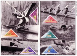 6 CARTES MAXIMUM  HONGRIE  CANOE,KAYAK,SPORTS NAUTIQUES   CARTES PHOTOS - Kanu