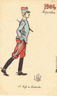 Illustrateur VALLET L.,hussards 1904, Uniforme, 4iem Régiment - Vallet, L.