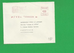 LETTRE BOUCHES DU RHONE TARASCON EMA - 1961-....