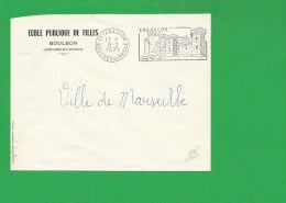 LETTRE BOUCHES DU RHONE TARASCON Secap Chateau Tad à Gauche En Franchise - 1921-1960: Moderne