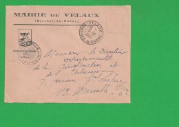 LETTRE BOUCHES DU RHONE VELAUX En Franchise - 1961-....