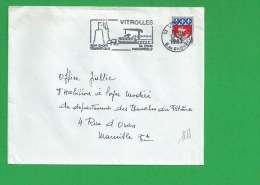 LETTRE BOUCHES DU RHONE VITROLLES Secap Son Cadre Touristique Sa Zone Industrielle Tad à Droite - 1961-....