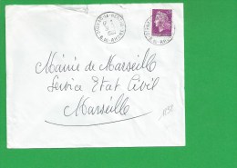 LETTRE BOUCHES DU RHONE GIGNAC LA NERTHE - 1961-....