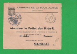 LETTRE BOUCHES DU RHONE LA BOUILLADISSE En Franchise - 1961-....