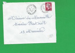 LETTRE BOUCHES DU RHONE LA COURONNE CARRO - 1961-....