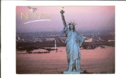 Photo  The Image Bank  Ref.Ny-23 1986 -  New York :Statue Of Liberty - 2 Scans - 1stamp Eddie Rickenbacker 1996 - Statue De La Liberté