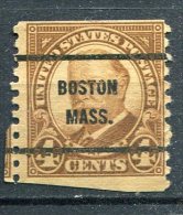 U.S.A. - Préoblitéré - Precancel - BOSTON - MASSACHUSETTS - Preobliterati