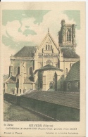 Nevers - Cathédrale Saint-Cyr (façade Ouest, Précédée D'une Abside)   - CR4 - Nevers