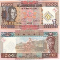 Commemorative  Attractive GUINEA  1'000  Francs Guinees   2010    P43   UNC - Guinée