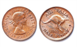 1/2 Penny 1960. Australie. Elizabeth II°. Cuivre/Copper SPL - ½ Penny