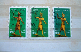 Egypt 2002 - Archaeology Soldier - 3 Different 150 Pt - Used Stamps