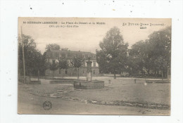 Cp , 63 , SAINT GERMAIN LEMBRON , La Place Du DESERT Et La Mairie , Cure D'air , Vierge - Saint Germain Lembron