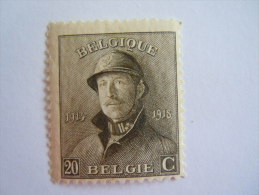 België Belgique 1919-20 Albert Met Helm 170 MH * - 1919-1920 Roi Casqué