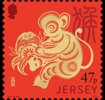 Jersey  2016  Jaar Vd Aap  Chinese Year Of The Monkey   Postfris/mnh/neuf - Unused Stamps