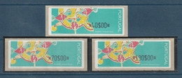 ⭐ Portugal -l Distributeur Crouzet - 40 / 70 / 190 Dollars - 1995 ⭐ - Automaatzegels [ATM]