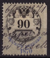 1870 Austria - Revenue / Tax Stamp - 90 Kr - Used - Fiscaux