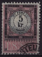 1888 Austria - Revenue / Tax Stamp - 5 Kr - Used - Fiscaux