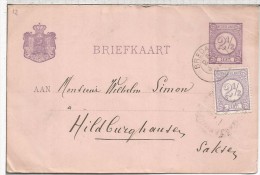 HOLANDA ENTERO POSTAL MAT BREDA 1883 - Covers & Documents