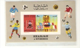 SHARJAH  FIFA WORLD CUP 1970 MEXICO 1970 INPERFORATED - 1970 – Mexique
