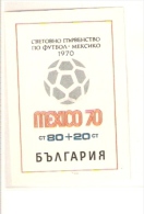 BULGARIA FIFA WORLD CUP 1970 MEXICO 1970 - 1970 – Mexico