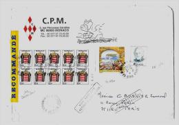 Principauté De Monaco « MONTE-CARLO* Monaco Assimilé Aux Tarifs Postaux Français * LRE – Affrt. « FRAN - Briefe U. Dokumente