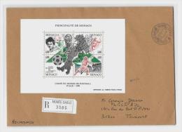 MONTE-CARLO - Pté De Monaco T.Plast. 19.9.1990/BF50 (Dal.N°1763A) Sur Enveloppe Recommandée Pour Toulouse. - Storia Postale