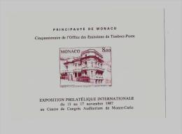 Principauté De Monaco « MONACO 1987 »Cinquantenaire De L’Office Des Emissions De T.P.MONTE-CARLO - Vil - Collections, Lots & Series
