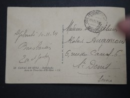 FRANCE - Ob. Des Côte Des Somalis Sur Cp Du Canal De Suez En 1924 - A Voir - Lot P14651 - Cartas & Documentos