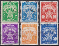 Etoile, Flambeaux, Flammes - YOUGOSLAVIE - Timbres Taxe - N°  115-116-117-118-119-120 - 1953 - Strafport