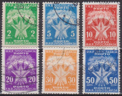 Etoile, Flambeaux, Flammes - YOUGOSLAVIE - Timbres Taxe - N°  115-116-117-118-119-120 - 1953 - Impuestos