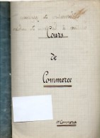 Livre - Cahier De Cours De COMMERCE (chèques Traites Etc....) - 1935/36 - Management