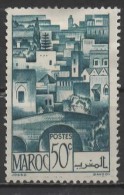 FRENCH MOROCCO 1947 The Terraces - 50c. - Blue MH - Neufs