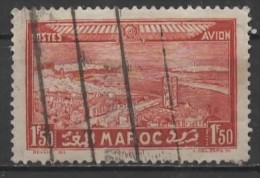 FRENCH MOROCCO 1933 Air.  Hassan Tower, Rabat - 1f.50 - Lake  FU - Airmail