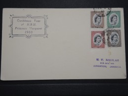 GRANDE BRETAGNE - GRENADE- Enveloppe Pour La Jamaique En 1955 - Aff Princesse Margaret - A Voir - Lot P14691 - Grenada (...-1974)