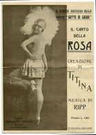 RIVISTA GATTE DI LUSSO IL CANTO DELLA ROSA CANTANTE TITINA MUSICA RIPPO INCISIONE COCCHI BOLOGNA MUSICA - Musique