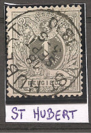 N°43 Avec Oblitération St-hubert - 1869-1888 León Acostado