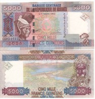 GUINEA  5'000  Francs Guinees   2006   P41a   UNC - Guinee