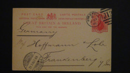 Great Britain - 1898 - Mi: P 28 O - Look Scans - Storia Postale