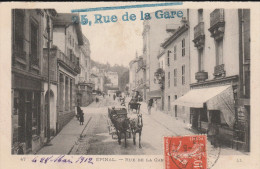 EPINAL     VOSGES  88    CPA  25  RUE DE LA GARE - Epinal