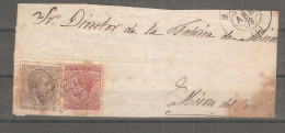 Frontal De Carta Con Matasello De 1878. - Briefe U. Dokumente