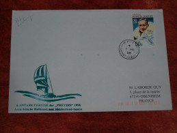 BAT Port Lockoy 1998 Voilier FREYDIS Enveloppe Ayant Voyagé - Onderzoeksstations