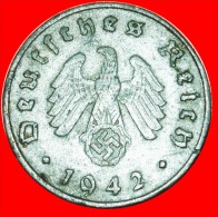 ★SWASTIKA: GERMANY ★ 10 PFENNIG 1942A! LOW START★ NO RESERVE! Second World War (1939-1945) - 10 Reichspfennig