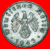 ★SWASTIKA: GERMANY ★ 10 PFENNIG 1943A! LOW START★ NO RESERVE! Second World War (1939-1945) - 10 Reichspfennig