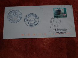 Nouvelle Zélande 2000 Cachet Mission Italienne Enveloppe Ayant Voyagé - Bases Antarctiques