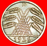 ★THIRD REICH: GERMANY ★ 5 REICHSPFENNIG 1936D!!! LOW START★ NO RESERVE! Third Reich (1933-1945) - 5 Reichspfennig