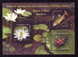 Fish Thermal Water Lily Snail Mollusk MNH 2008 Romania - Ongebruikt