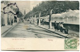 - Vevey - Les Rochers De Naye, Bord D'un Lac, Animation, écrite En 1907, Précurseur, BE, Scans. - Roche