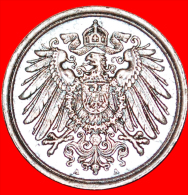 ★EAGLE: GERMANY ★ 1 PFENNIG 1906A! LOW START★ NO RESERVE! Wilhelm II (1888-1918) - 1 Pfennig